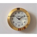 Reloj de inserto de metal pequeño plateado oro 27 mm